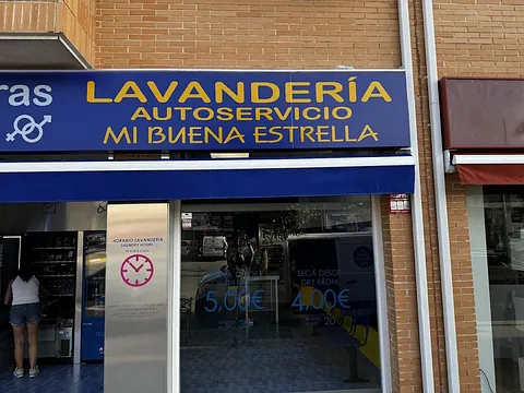 Lavandería Autoservicio Mi Buena Estrella-vending 24 H fachada